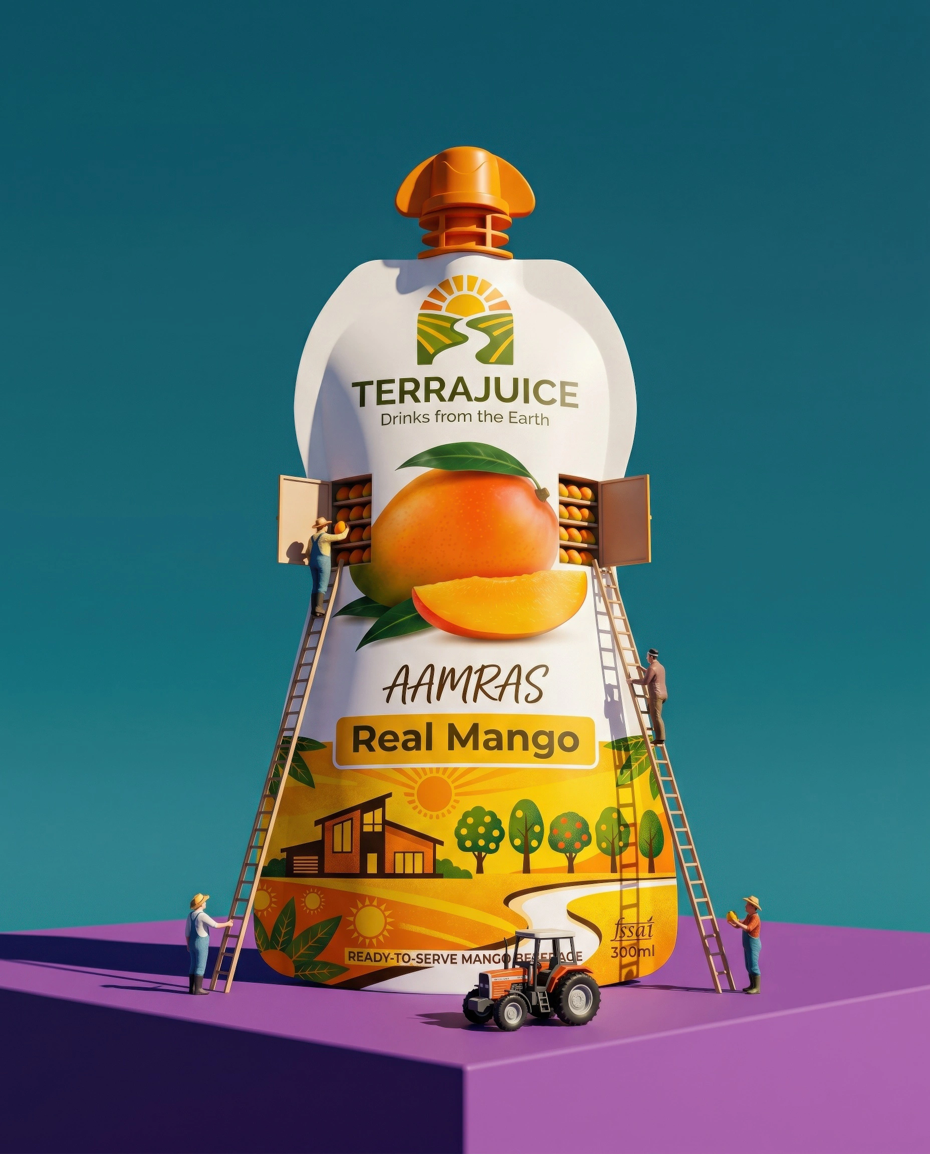 Mango soft drink summer campaign